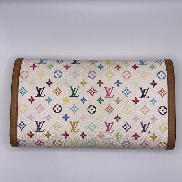 Louis Vuitton x Takashi Murakami Multicolor Monogram International Wallet - Picture 16 of 16